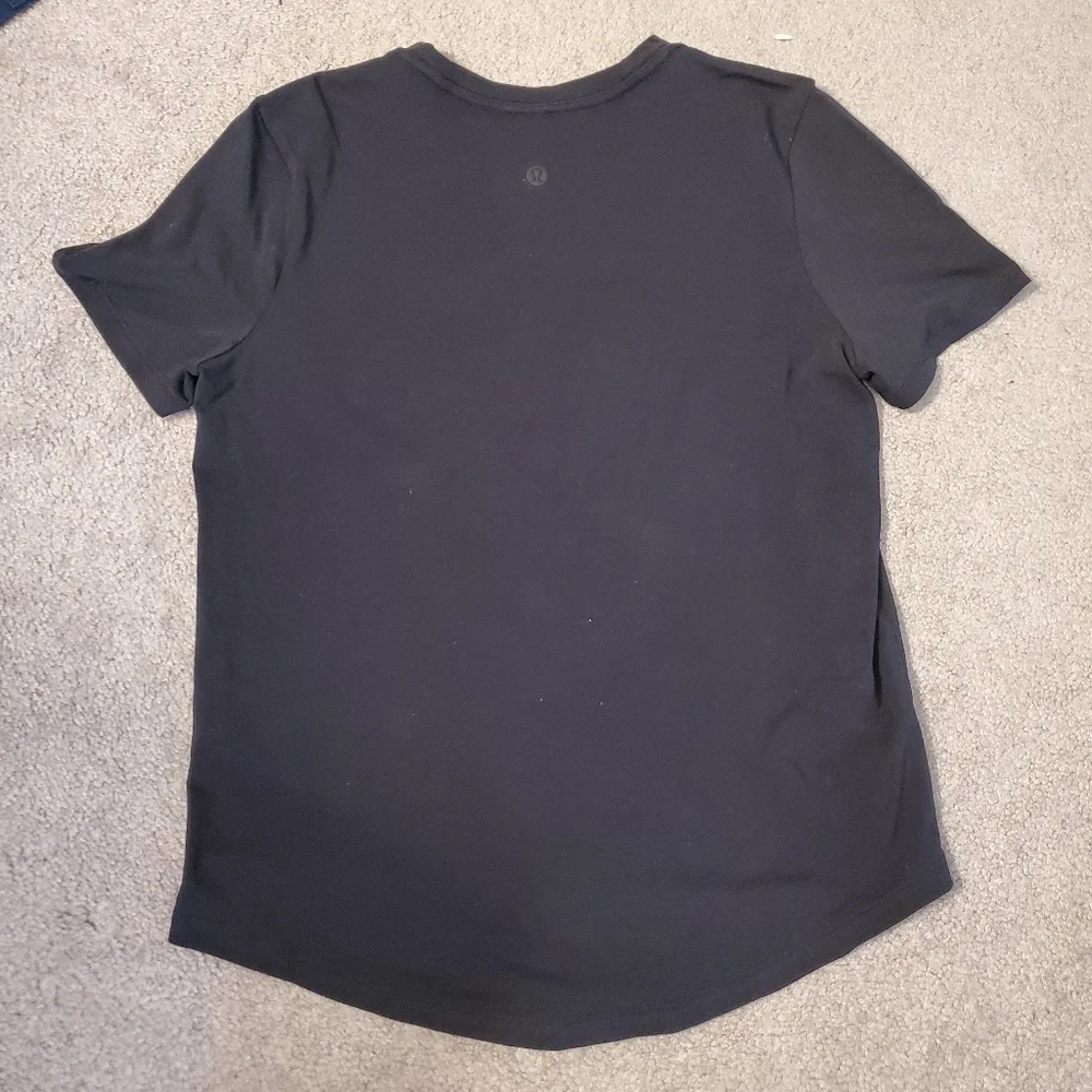 New lululemon Rock n Roll Running Series Marathon Black Crew Tee 4 Small